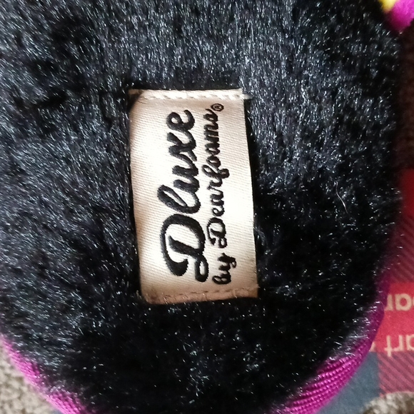 Dluxe by Dearfoams Memory Foam Slippers with Bat Detail - Picture 3 of 8